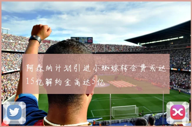阿森纳计划引进小蜘蛛转会费或达15亿解约金高达5亿